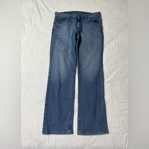 Mott And Bow Jeans Men 34x31 Blue Stretch Straight Leg Denim Medium Wash